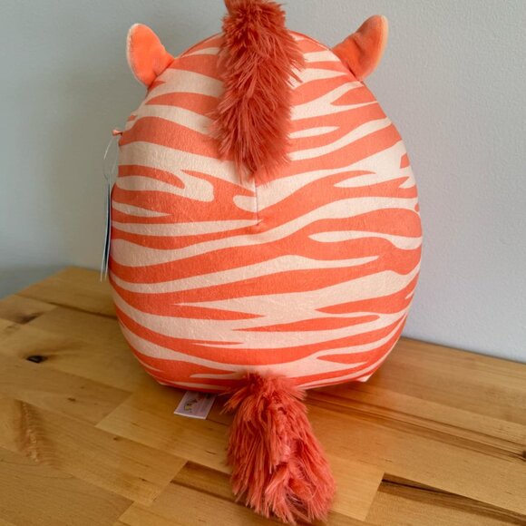 Squishmallows Josue the Zebra Plush 11 inch Peach Colored Toy New with Tags - Picture 2 of 3